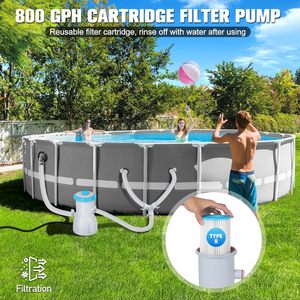 <span class=keywords><strong>Pompe</strong></span> de filtration <span class=keywords><strong>pour</strong></span> <span class=keywords><strong>piscine</strong></span> hors sol |   Économie d'énergie, double <span class=keywords><strong>action</strong></span>, accélère le débit d'eau, capture les débris, améliore la clarté, capacité de 800 GPH, facile à utiliser - Product Image 4