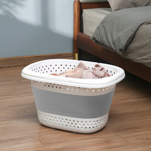 Panier à <span class=keywords><strong>linge</strong></span> pliable en plastique pour bébé, idéal pour les espaces restreints de la salle de bain ou des toilettes - Vente en gros - Product Image 1