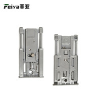 Amortisseur hydraulique en acier inoxydable et plastique - Amortisseur anti-basculement à double ressort et roulement à billes pour porte coulissante de placard