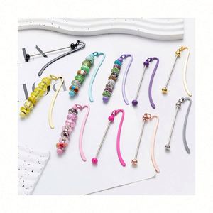 Kit de Marcapáginas Metálicos Impermeables DIY para Niños, con Diseño de Caramelos Redondos, Clips para Libros con Cuentas, Regalos Creativos para Estudiantes y Artículos Promocionales - Product Image 1