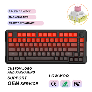 Unionwell Wired Mechanical Gaming <strong>Keyboard</strong> 0.01 Hall Switch Gasket Structure Magnetic Axis Hot-Swap <strong>Keyboard</strong> <strong>Knob</strong> Control - Product Image 1