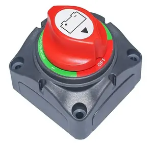 Interruptor de corte de bateria para veículo marinho RV, interruptor de desconexão de bateria dupla, interruptor seletor de bateria para barco marinho, carro, RV, ATV, UTV