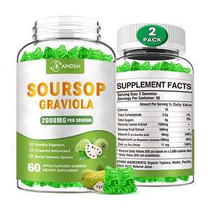 Gomitas de Graviola, Suplemento Herbal, Digestión Saludable, Extracto de Hoja de Graviola, Gomitas de Graviola para Impulsar el Metabolismo - Product Image 1