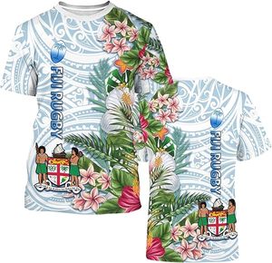 Chemises personnalisées sur mesure au design fidjien, chemises tribales, hauts, vêtements fidjiens, chemise <span class=keywords><strong>Bula</strong></span> pour hommes - Product Image 2