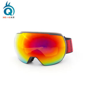 Gafas de esquí Xq-Hq antivaho con marco de TPU de doble capa, lentes azules, protección para deportes al aire libre para adultos, gris, plateado, rojo, rosa - Product Image 3