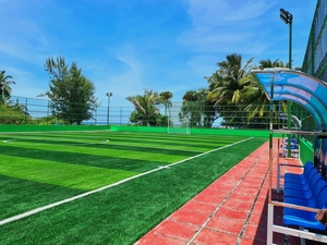 Thảm cỏ nhân tạo hình chữ C mềm mại, chống cháy, chống thấm, dùng cho các khu vực thư giãn trên mái nhà ở Trung Đông - Product Image 3