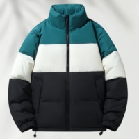 Doudoune Homme Légère et Chaude en Duvet de Canard 90% pour l'Hiver, Idéale pour le Ski et les Loisirs, Col Montant, Style Urbain Tendance