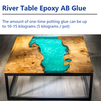 Résine époxy de peinture d'océan bleu pour la conception créative de dessus de table d'artisanat de couverture de photo en cristal