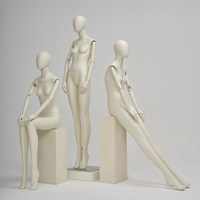 Hochwertige Ganzkörper-Fiberglas-Schaufensterpuppe der Marke Linghua mit Kopf, in Lauf- und Stehpose, zum Aufhängen für Bekleidungsgeschäfte und Schaufenster