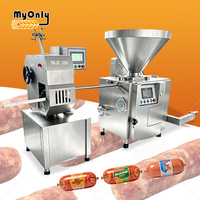 Mesin Pembuat Sosis Hotdog Otomatis Lengkap, Mesin Pengisi Sosis Mekanis, Mesin Pengisi Sosis Vakum