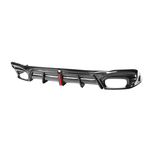 Diffusore Posteriore in Vera Fibra di Carbonio Stile A con Luce Freno LED per <span class=keywords><strong>Audi</strong></span> <span class=keywords><strong>A4</strong></span> B9.5 S4 <span class=keywords><strong>Sline</strong></span> 2021-2024, Splitter per Paraurti Posteriore - Product Image 6