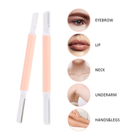 Rasoir et Tondeuse à Sourcils Double Face Minimaliste 2-en-1 Portable pour Supermarchés et Marques de Beauté (Vente en Gros)