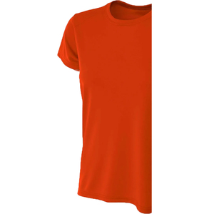 T-shirt à manches courtes à col rond pour femme, style streetwear, écologique, en coton biologique respirant, couleur gris - Product Image 6