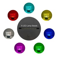 Base de lampe à gravure laser, lumière LED 3D