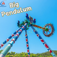 Équipement de terrain de jeu en métal pour l'extérieur Funfair Attractions Hammer Ride Big Pendulum for Exciting Playtime