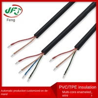 Fil émaillé pour casque audio, diamètre extérieur 12 mm, modèle 8*0.08, double/quatre/huit conducteurs, gaine PVC quatre conducteurs 8*0.08, vente en gros
