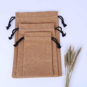Khuyến Mại Tùy Chỉnh Đay Vải Bố Dây Kéo Túi Với Sợi Dây Thừng Xử Lý Cho Hạt Giống Cà Phê Đậu Quà Tặng Pouch - Product Image 3