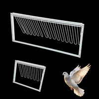 Portillon de sortie unidirectionnel en fil métallique blanc pour pigeons, idéal pour pigeonnier, colombier, volière, poulailler, cour arrière