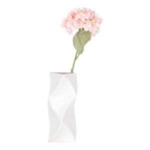 Vaso in ceramica ondulato e scultoreo, decorazione d'accento per la casa, con profilo ritorto, per soggiorno e esposizione domestica - Product Image 4