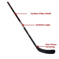 Bâtons de hockey sur glace en fibre de carbone de haute qualité avec construction monobloc pour les jeunes et les adolescents, taille mini