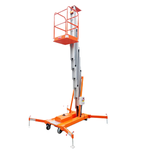 Heli יחיד mast פלטפורמת עבודה אווירית 6m/8m/10m אלומיניום הרמת פלטפורמה אנכי עבור תחזוקה מקורה - Product Image 1