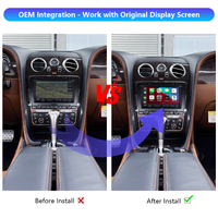 Kit d'interface décodeur sans fil Apple CarPlay Android Auto pour écran de voiture Continental/Flying Spur d'origine Bentley