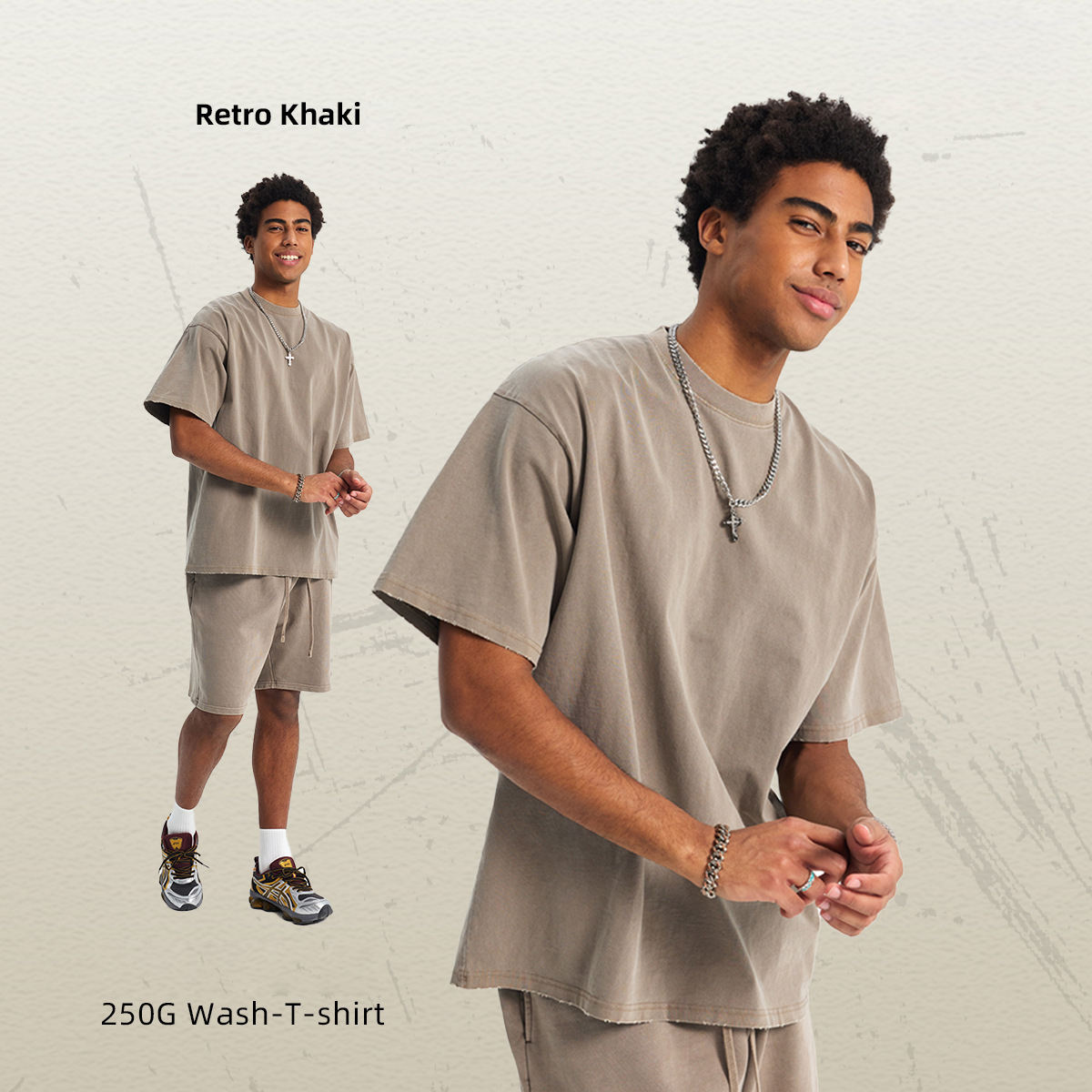 สีกากีวินเทจ