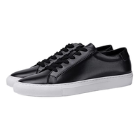 Chaussures de marche élégantes en cuir de vachette pleine fleur pour hommes – Baskets décontractées en cuir véritable pour le sport et l'extérieur