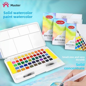 Ensemble d'art comprenant un tableau de <span class=keywords><strong>dessin</strong></span>, des outils et des peintures à l'eau solides, adaptés aux débutants, les peintures peuvent être lavées à l'eau - Product Image 3