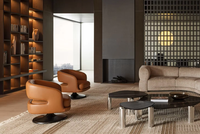 Ensemble de canapés modulaires incurvés de grande taille, style italien moderne, en tissu bouclé, pour salon de villa, mobilier haut de gamme pour la maison