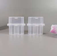 Boîte de rangement pour flacons de 10 ml, 2 pièces, personnalisée, transparente, en plastique, petite, pour la protection et l'organisation des flacons