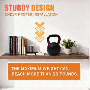 OEM Modern <strong>Floating</strong> Wall <strong>Shelf</strong> MDF <strong>Wood</strong> for Living Room Bedroom Kitchen Plant Book Display Home Decor Bulk Wholesale - Product Image 3