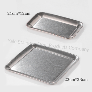 <span class=keywords><strong>Plateau</strong></span> de collation en acier inoxydable de Style coréen rétro commercial poli rendre vieux Durable réutilisable pour la table d'affichage de collation de BBQ - Product Image 2