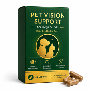 Suplemento para la Visión <span class=keywords><strong>de</strong></span> Mascotas Mayores, Cápsulas Botánicas para la Salud Ocular <span class=keywords><strong>de</strong></span> Perros y Gatos, Defensa Antioxidante Natural para el Bienestar - Product Image 1