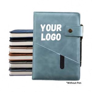 Agenda en cuir PU avec logo promotionnel 2025 pour le bureau, l'école, les cadeaux, les carnets - Product Image 1