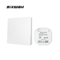 SIXWGH 433MHz Ensemble d'interrupteurs d'éclairage intelligents auto-alimentés EasyInstallation WirelessRemote ControlWall SwitchHome AutomationNo Battery10A