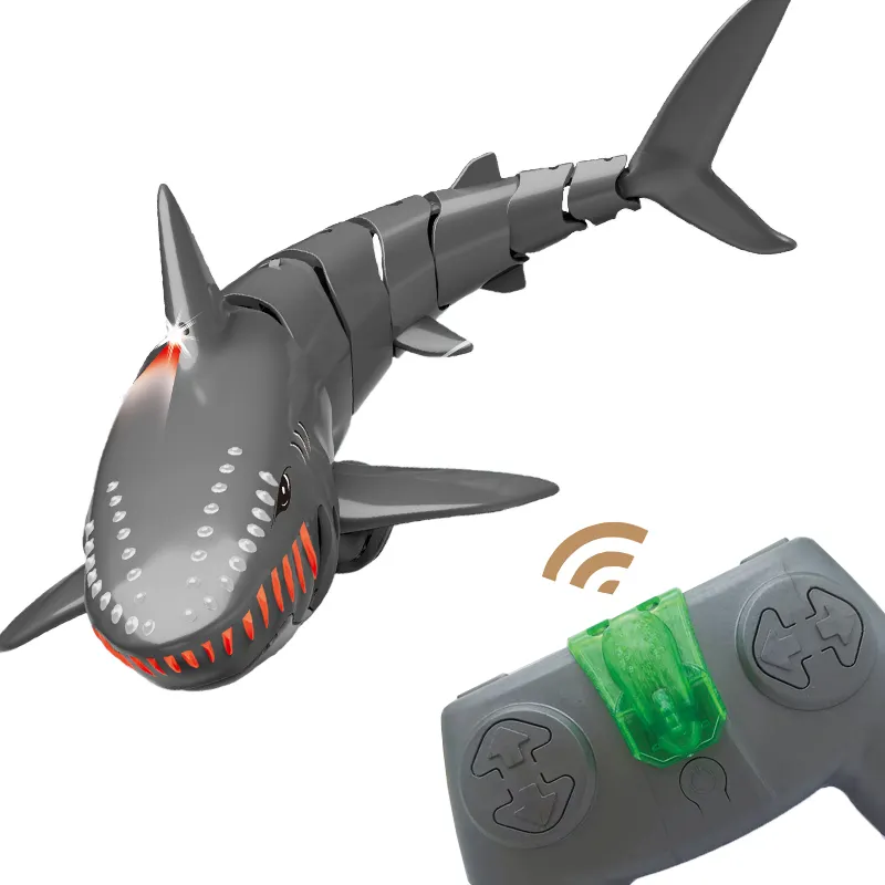 Materiale ABS 2.4G rc plastica squalo giocattolo telecomando animale per bambini HN930997
