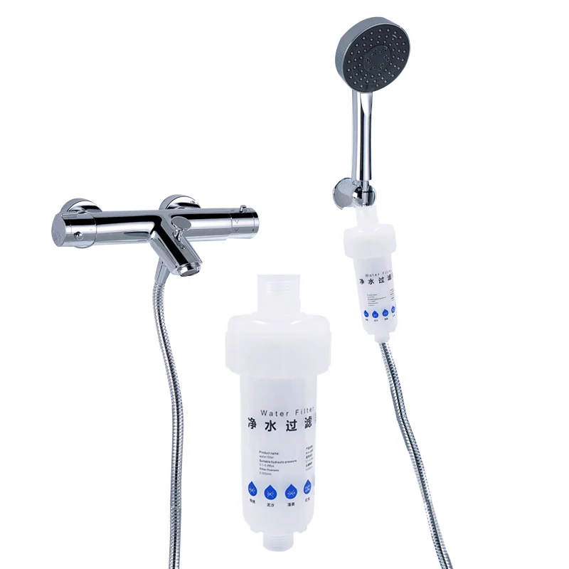 Portable Home Use Anti Scale Shower Filters Tap Faucet Water Prefilter Shower Head Filter