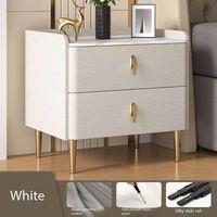 Meubles de chambre modernes et simples, tables de chevet en ardoise de luxe léger pour chambre à coucher et salon