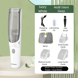 Детские вакуумные машинки для стрижки волос керамические лезвия Электрический детский триммер ультра-тихий беспроводной Перезаряжаемый водонепроницаемый набор для стрижки волос - Product Image 2