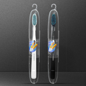 Cepillo de dientes de cerdas medianas y duras Benno para hombres, cepillo de dientes manual con diseño ondulado para adultos, uso doméstico - Product Image 4
