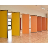 65mm 85mm 100mm Épais Cadre En Aluminium Tissu Surface Amovible Pliant Mobile Acoustique Coulissant Sol Écran Cloison