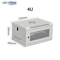 Kabinet Jaringan Telekomunikasi 19 Inch Floor Standing 6U 300mm*400mm, Kabinet Jaringan Data Indoor 6U, Proteksi IP20, Kapasitas Beban 60Kg