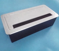 Tomacorriente Emergente para Sala de Conferencias Comercial, Enchufe de Escritorio Multi-Toma de Aleación de Aluminio con Enchufe Oculto Abatible