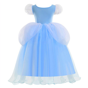 <span class=keywords><strong>Disfraz</strong></span> de Princesa de <span class=keywords><strong>Cenicienta</strong></span> para Niñas, Vestido de Fiesta de Cumpleaños de Halloween para Niñas - Product Image 3