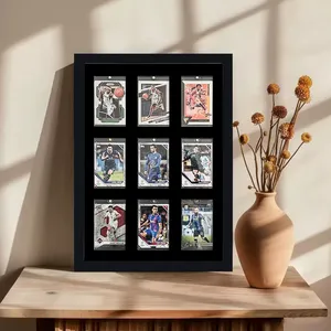 Solid Wood Trading Card Display Frame Wall Mountable Showcase for Sports NBA Yu-Gi-Oh Cards Collection Storage <b>Box</b> - Product Image 2