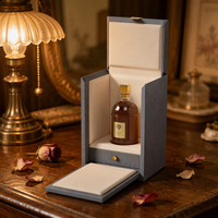 Boîte à rabat magnétique rigide écologique avec logo personnalisé, matériaux recyclés, emballage en papier artistique, insert en feuille pour boîte cadeau de parfum ou de montre