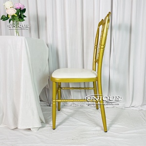 เก้าอี้นโปเลียน Chiavari แบบทันสมัยของโรงงานเวียดนามสำหรับงานเลี้ยงต้อนรับงานแต่งงานจัดเลี้ยงเช่าโลหะวัสดุเหล็กสำหรับห้องนั่งเล่น