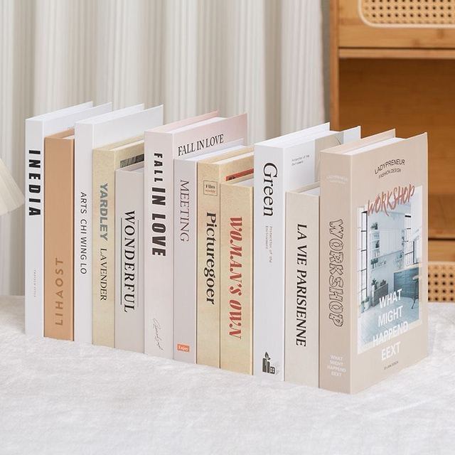 Custom Printed Luxury Decorative Faux Book Box with Perfect Binding Hard Cover Cardboard Foldable Bookshelf for Home Office