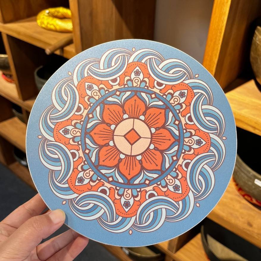 20cm - Galactic planet on the back+Orange blossom on the front